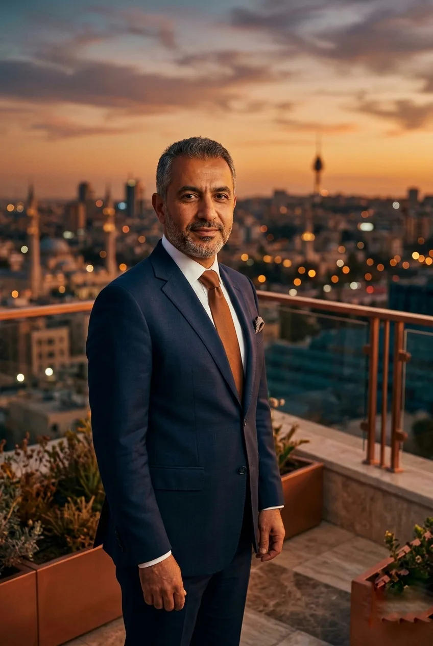 Hotel GM on rooftop